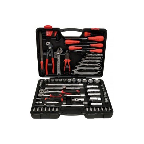 Mob Outillage – Coffret multi-outils 81 pièces – Outils bimatière pour mécanique et électromécanique – Rangement organisé et prêt à l'emploi
