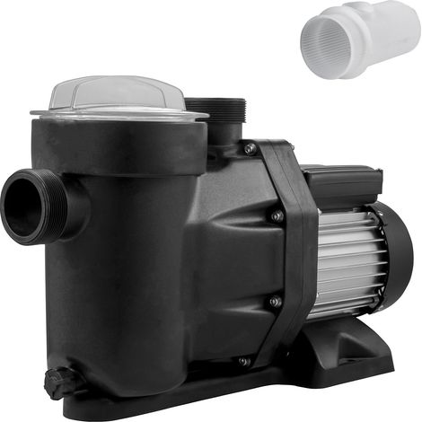 Pompe piscine plastique et métal 750W 1 CV, filtration et circulation eau 19200 L/h, panier filtre amovible pour bassin spa (1/5)