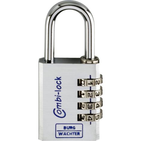Burg Wächter 3651 Lucchetto 40.00 mm Argento alluminio cromato Serratura a combinazione numerica