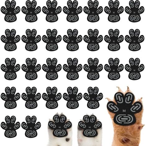Confezione da 28 scarpe antiscivolo per cani - Protezione zampe cane - Antiscivolo - Taglia M (1/5)