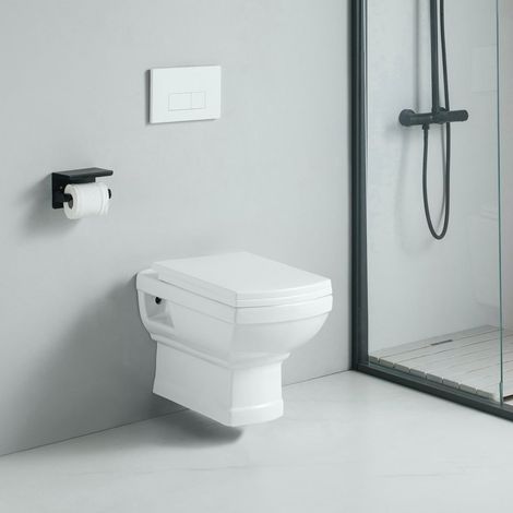 Sanitario WC sospeso di stile retrò MECHELL in ceramica