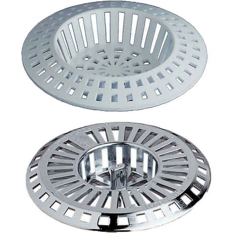 Ipierre - Griglia Cromata Ø80 Mm Per Lavello - Confezione 2 Pz