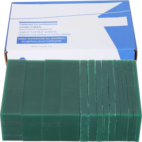 Coffret FERRIS de 15 feuilles de cire, feuilles de cire spéciales pour la sculpture de modèles, outils de fabrication de bijoux, outils de polissage de l'or (1/5)