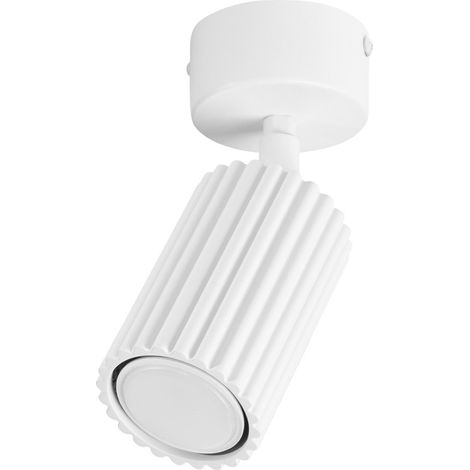 Plafones KARBON blanco aluminio 1xGU10 7cm Sollux (1/2)