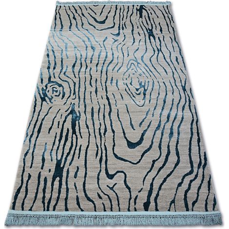Teppich ACRYL MANYAS 195AA Grau/Blau Franse blue 80x150 cm