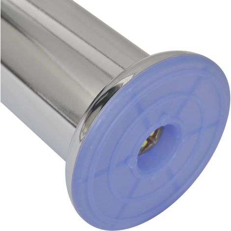 Lot de 4 Pieds de canapé ronds - Pied de banc Chrome 180 mm BV873187 - BonneVie (1/3)