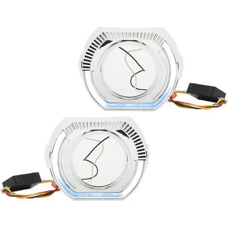 LED-Angel-Eyes-Halo-Tagfahrlichtblenden, 12 V, 5 W, links/rechts, Ringabdeckungen für 3-Zoll-Bi-Xenon-LED-Doppellinsenscheinwerfer, weißes Licht (1/5)