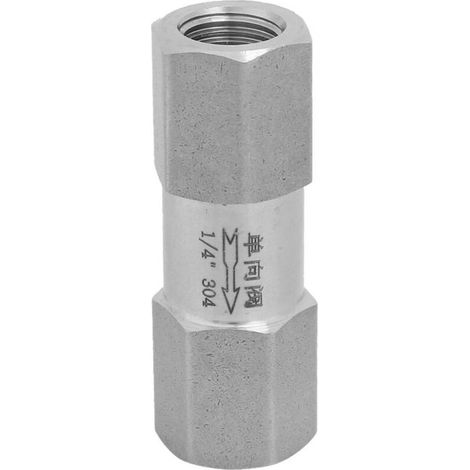 Clapet anti-retour hexagonal 1/4 pouce, clapet anti-retour vertical en acier inoxydable 304, clapet anti-retour pneumatique, clapet anti-retour hexagonal pneumatique, clapet anti-retour pour récipient (1/5)