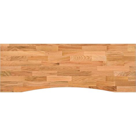 Maison Exclusive - Schreibtischplatte Hellbraun 140x60x2,5 cm Mas (1/5)
