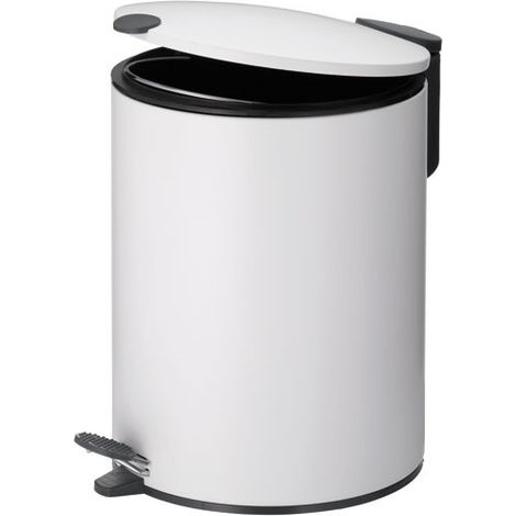 Kela Mats cubo de basura blanco 5 litros baño