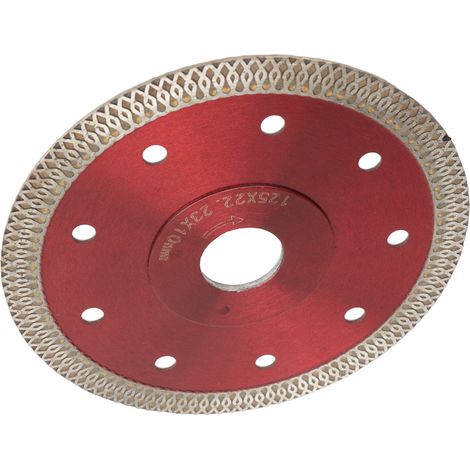 Les disques de coupe diamantés 12522,2310 mm sont parfaitement adaptés à la découpe de la céramique, des carreaux vitrifiés, de la pierre microcristalline et d'autres matériaux pierreux. (1/5)