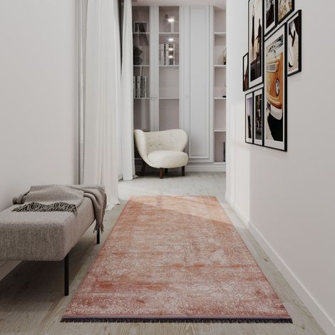 Tapis oriental tissé Rubin  - 200x100cm, Rectangular - 100% Acrylique - Tissé - Beige