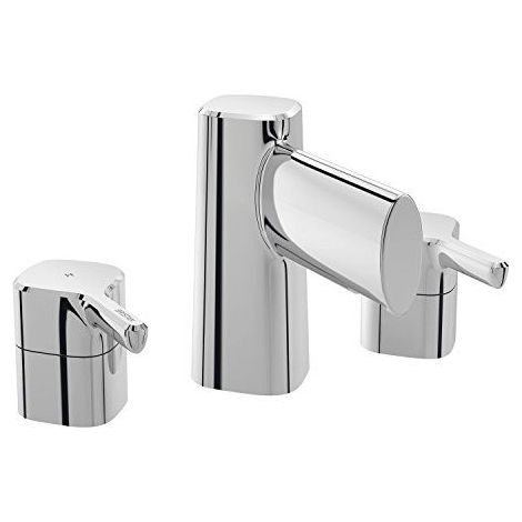 Bristan FLT 3hbf C Flute a 3 trous de baignoire, Chrome