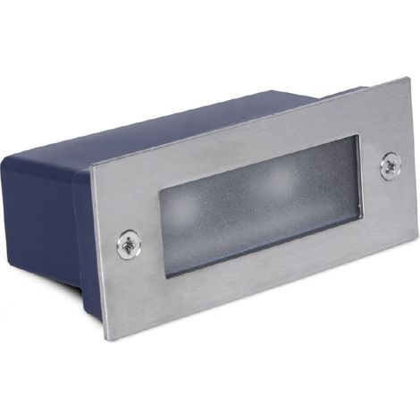 Segnapasso led rettangolare 2w luce calda 3000K (1/4)
