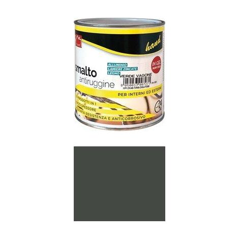SMALTO ANTIRUGGINE HAND - GRIGIO PIOMBO ML 750- 6 pezzi