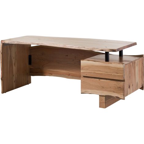 Schreibtisch Akazie 190x70x76 natur lackiert PURE ACACIA 151