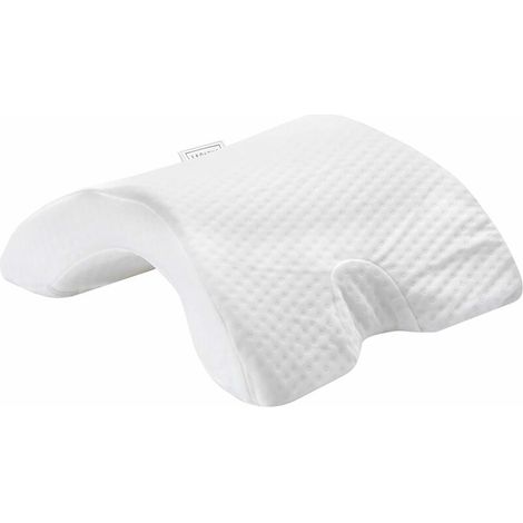 Curved Memory Foam U-Shaped Pillow - Ergonomic Arch Sleep Cushion for Couples - Soft and Comfortable Sleeping Head Rest with Neck Support - Easy to Wash Cover with Zipper - 34cm x 30cm (1/5)
