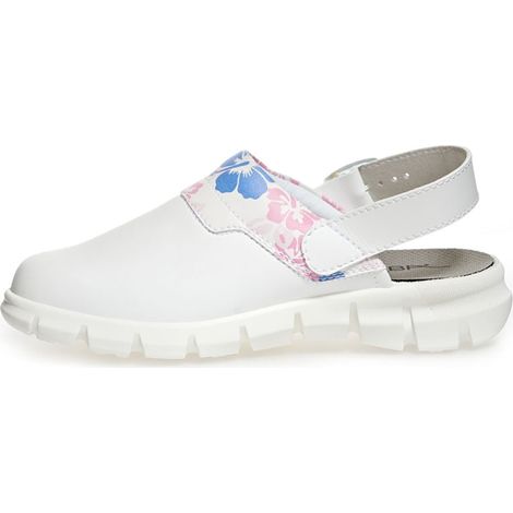 Abeba (7320) Clog Berufsschuhe Dynamic OB mit Motiv weiß 43 (1/4)