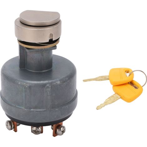 Démarrer contacteur d'allumage 6 broches avec cache-clé de protection, interrupteur de démarrage pour pelle Hitachi EX200 (1/5)