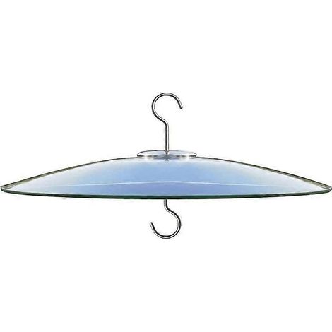 Déflecteur en verre anti-écureuil pour poteau de mangeoire à oiseaux (1/5)