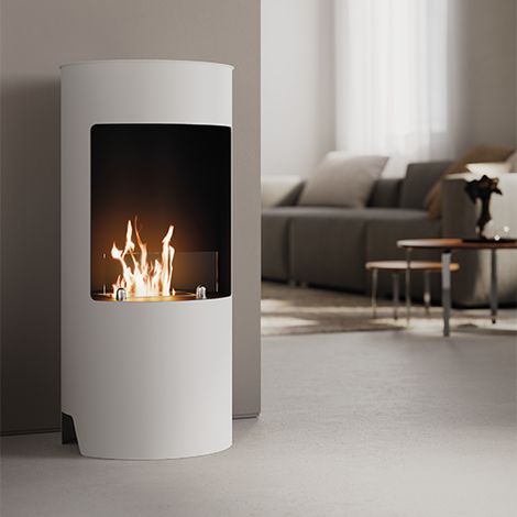 Chimenea de bioetanol Cortina Blanca - 2500 W (1/5)