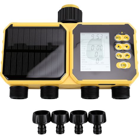 Timer intelligente per tubo da giardino a 4 zone, centralina di irrigazione Wi-Fi, irrigatore da giardino automatico e manuale con testina. (1/5)