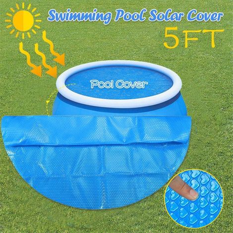 Bâche Solaire Pour Piscine - Couverture Thermique Anti-Évaporation - Rond - 1,52 M - Pour Piscine Hors-Sol - 1 Pièce (1/5)