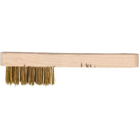 Brosse à bougie 3 rangs laiton