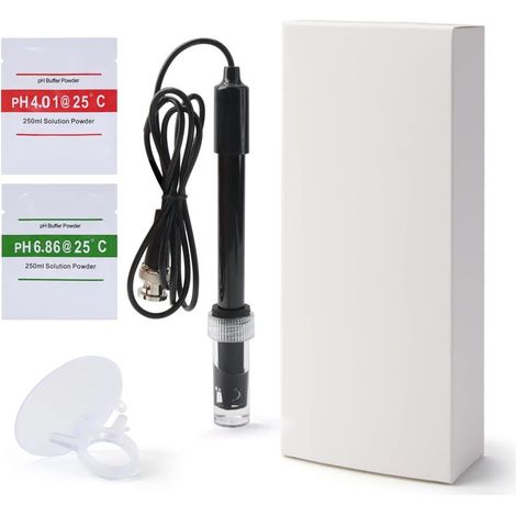 Sonde de Remplacement de PH électrode de Laboratoire hydroponique d'aquarium sonde de ph-mètre connecteur BNC capteur de ph-mètre (1/5)