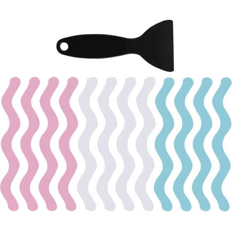 Lot de Bandes Adhésives Antidérapantes pour Escaliers et Baignoire en Peva Colle Acrylique, Autocollants Sécurisés pour Garçon et Filles et Seniors, Usage Salle de Bain (1/5)