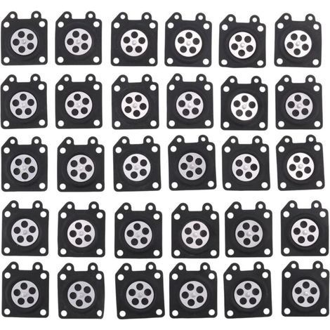 30Pcs Pièces de Carburateur Tampons Membrane Tronçonneuse Pour 2500/3800/4500/5200/5800 Accessoires (1/4)