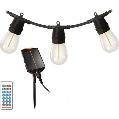 catena luminosa solare con 10 luci, 5 m