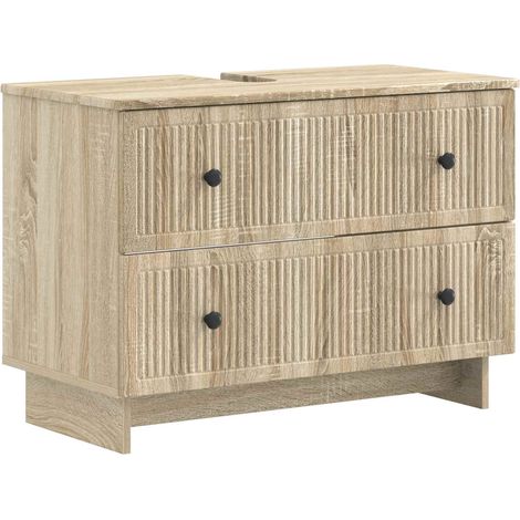 Bathroom Sink Cabinet EDE Sonoma Oak 82 x 41x 59 cm vidaXL (1/5)