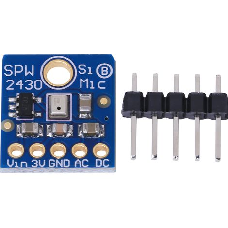 Module micro MEMS silicium SPW2430 pour détection sonore, échantillonnage FFT, enregistrement audio, tension 3.3-5V (1/5)