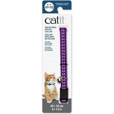 CATIT COLLAR Breakay riflettente, viola