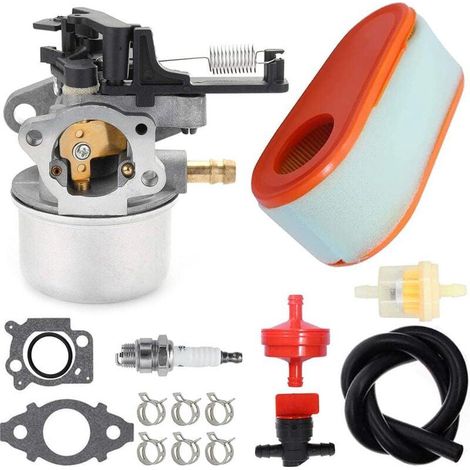 591137 590948 Carburateur pour Briggs & Stratton 111P02 114P02 11P902 121Q02 121Q07 121S02 121S07 121S75 124Q02 Nettoyeur haute pression 775EX TB360 Tondeuse à gazon, avec filtre à air 795066 (1/5)