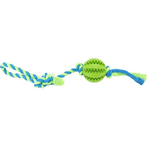 Jouet de dentition puzzle pour chien, résistant aux morsures, friandises d'entraînement pour chien, corde à mâcher et à jouer, vert (1/5)