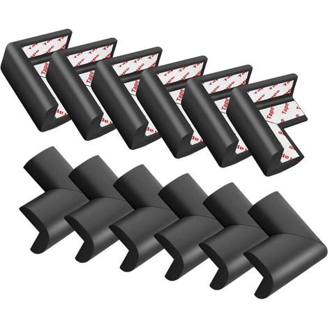A 10 Pièces Coin De Table Protection Bebe, Protections Coins en Caoutchouc, Protection Angle Bebe pour Meuble SéCurité Enfant, pour Meuble TV, Bureau, Murs (1/5)