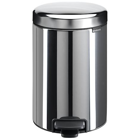 BRABANTIA Poubelle 5 L Brillant Steel - New Icon (1/4)