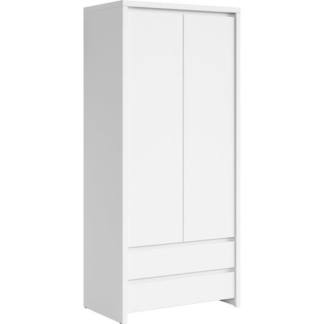 Armadio 2 ante 2 cassetti Soren bianco opaco 200,5cm (1/3)