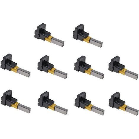 Lot de 10 balais de charbon avec supports pour moteurs d'aspirateurs DC05, DC07 et DC08 (7 x 11 x 32 mm). (1/5)