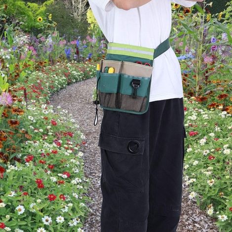 Sacoche de jardin Oxford 600D avec ceinture ajustable, porte-outils à (1/5)
