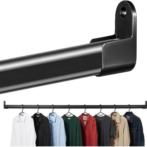 Kleiderstange Schrank 42-100cm, Schwarz Kleiderstange Ausziehbar (1/5)