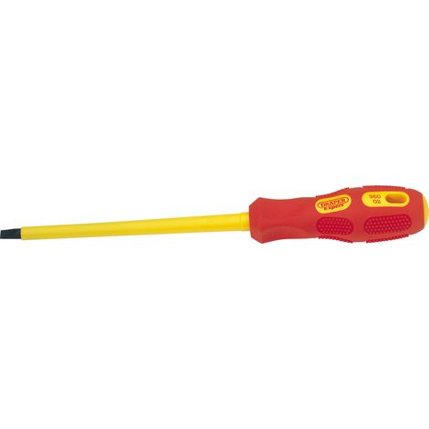 Draper 6.5mm x 150mm Fully Insulated Plain Slot Screwdriver (Sold Loose) (69220) (1/5)