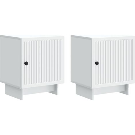 Armario de Noche 2 pcs 43 x 34,5 x 50 cm Madera de Ingeniería