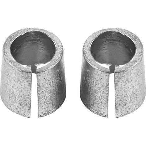 Batterieklemmenadapter, 2 silberne Metallklemmenhülsen für Autos (1/5)