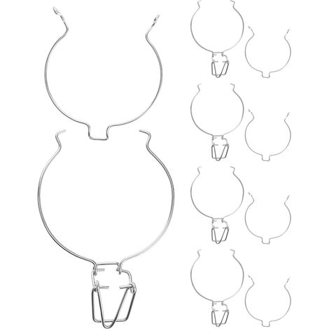 Lot de 5 pinces de fermeture hermétiques en inox avec boucle à ressort pour bocaux de conservation en verre (1/5)