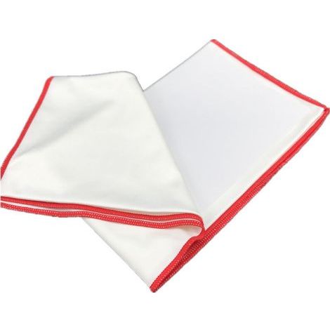 Premium microfiber polishing cloth for wine glasses, large size, lint-free, ideal for eyeglasses, wine glasses, glassware, and camera lenses. Dimensions (1/5)