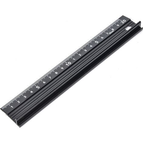 Règle de coupe en alliage d'aluminium type L, outil de mesure, accessoire de quincaillerie pour la mesure de longueur (type L 20 cm) (1/5)