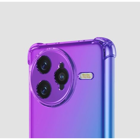 Fallfeste Schutzhülle mit Farbverlauf für Xiaomi Poco F7 Ultra, Lila/Blau (1/5)